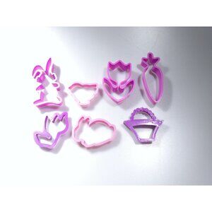 7 Easter Spring Plastic Cookie Cutters